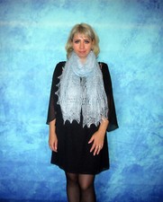 Gestrickter Ziegenflaum Schal