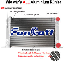 3 Reihig Wasserkühler Kühler Für VW Scirocco/ Pro Stock Style Drag Racing DES