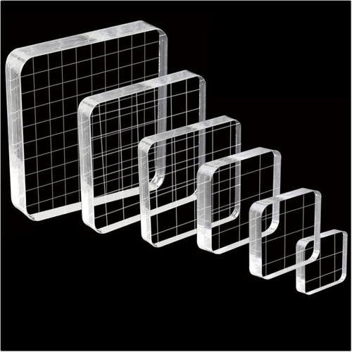 Acrylstempelblock set teilig - acrylstempelblock,