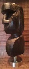Tiki Moai Figur Kopf  Holz