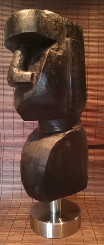 Tiki moai figur kopf - tiki, holz