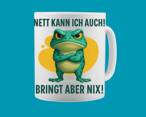Kaffeetasse frecher frosch - kaffeetasse,