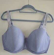 Prima Donna, T-Shirt BH/Unterlegter BH mit kl. Stickerei, Blau, 80 F UVP 100€