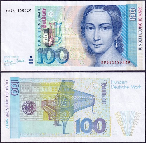 Banknote 100 deutsche - banknote,