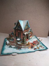 Kubasta Buch Pop Up Aufstellbuch Weihnachten Deko alt beweglich Diorama 