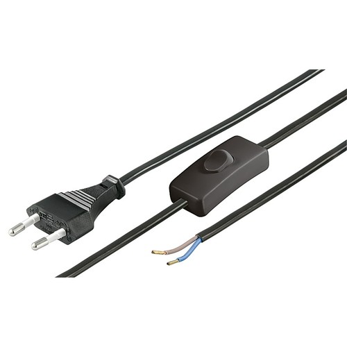 Netzkabel länge schwarz - 1,5m,