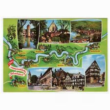 AK "Das romantische Maintal" (Klingenberg bis Marktheidenfeld) mit Landkarte