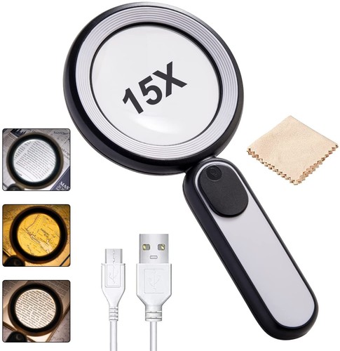 Lupe mit licht led 3 - led,