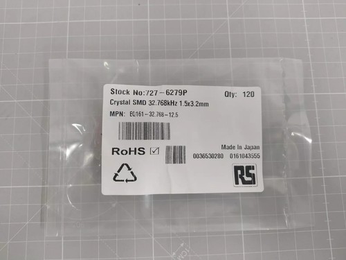 Euroquartz 768khz crystal - euroquartz,
