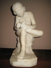 SPINARIO DORNAUSZIEHER MARMOR FIGUR STATUE 19.Jhdt 