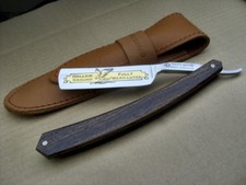 Rasiermesser 5/8" von Thiers Issard, Holzheft, "Hollow Ground" Rückenverzierung