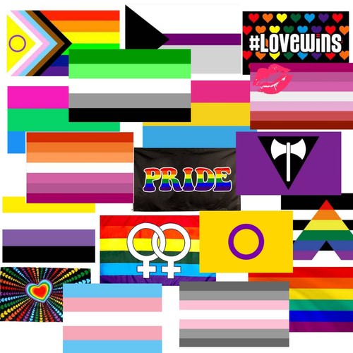 Verschiedene pride flaggen - flaggen, 90