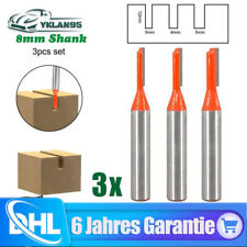 3PCS 8mm Schaft Nutfräser Holz Fräser Router Bit BesäUmen Nutfräser 3mm 4mm 5mm