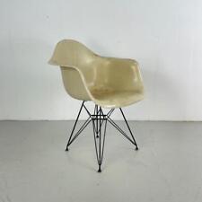 Vintage 1950s Eames Herman Miller Dar Schaukel Stuhl IN Pergament Weiß #4348