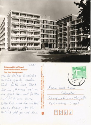 Ansichtskarte binz - binz, (rügen)
