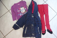 Matschjacke+Langarmshirt+Strumpfhose,Gr.86/92,getragen, guter Zustand