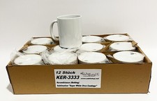 12 Stk. Sublimationstasse für den Sublimationsdruck / Orca Coating "SUPER WHITE"