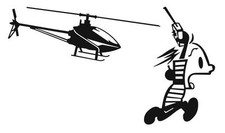 Renn! (T-Rex 450 Pro V2) Aufkleber