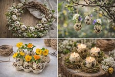 36 STK Wachteleier Natur