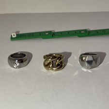 3 x DKNY Ring - Silber Gold