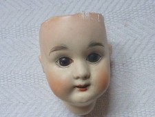 Alter Papp Puppenkopf  H. ca. 100 mm, ungemarkt