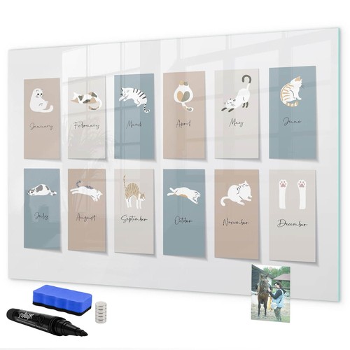 Glas magnetboard mit - glas,