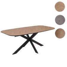 Esszimmertisch HWC-O56, Tisch Esstisch, MDF Metall 200x100cm