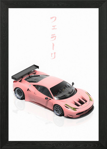 Pink ferrari 458 gt2 gerahmtes - 458,