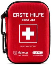 FLEXEO Erste Hilfe Set DIN 13167 - Outdoor Wandern - Motorrad Tasche Notfallset