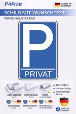 Privatparkplatz Schild