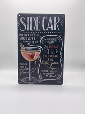 Blechschild Cocktail Side Car
