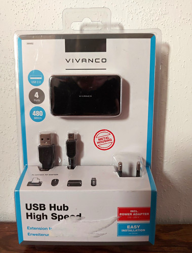 Vivanco usb hub splitter - usb, 2.0