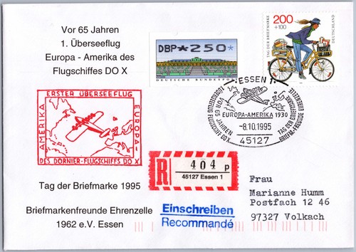 Brief sst tag der briefmarke - sst,