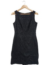 H&M Spitzenkleid Damen Kleid Gr. DE 38 schwarz Casual-Look