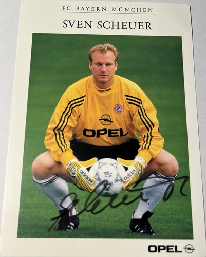 Sven scheuer autogrammkarte - scheuer, fc