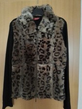 Strickjacke  mit Echtfellbesatz