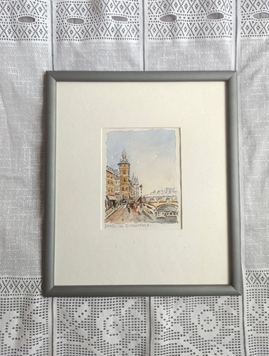 Original aquarell paris - original,