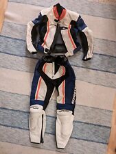 Gimoto Lederkombi Damen weiß/blau/orange