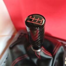SCHWARZ Kohlefaser MS 6G stab SCHALTKNAUF für MAZDA 2 3 6 MX-5 CX-3 CX-5 SPORT R
