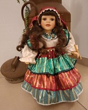 sehr seltene Porzellanpuppe English Rose 154/2500 Elizabeth Austin Künstlerpuppe