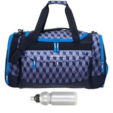 Sporttasche Männer Reisetasche Alessandro Gym Mate Sport Tasche 724 Black Cube+f