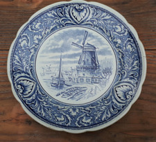 25cm alte Teller Mindwühle Delfts altes delfter porzellan Holland