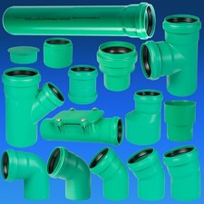 KG 2000 Rohr Abwasser Rohr Kanalrohr Abwasserleitung & Formstücke DN110 -> DN160