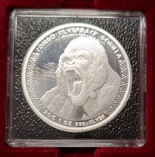 1 Oz Silber Ag- Congo Kongo -