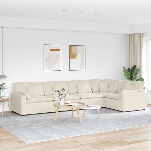 Modulare sofa mit kissen - mit, samt