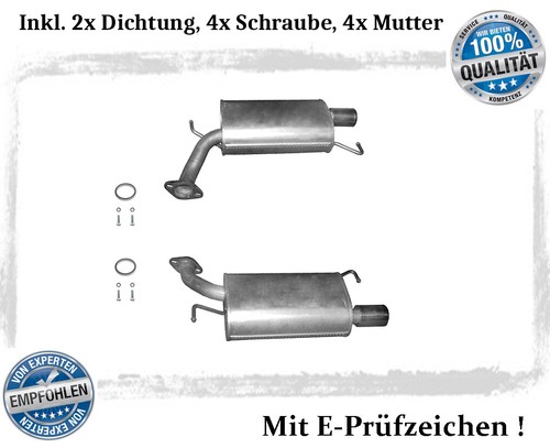 Endschalldämpfer für - l+r,