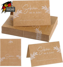 Kraftpapier Tischkarten