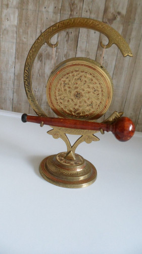 Vintage tischgong messing mit - tischgong,