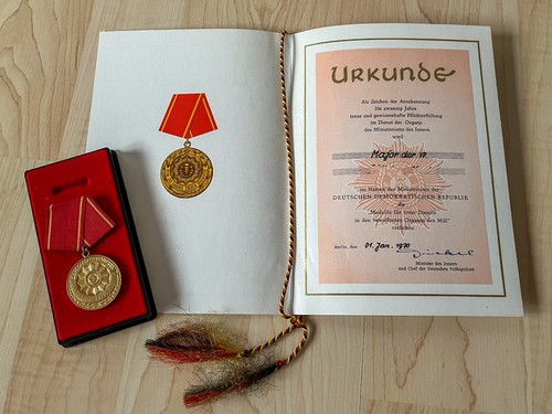 Ddr medaille jahre treue - ddr,