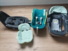 Maxi Cosi Babyschale Coral i-Size mit Familyfix 3 Isofix Station (Unfallfrei)